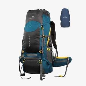 TRAWOC TRAILBLAZE 75 Liter Rucksack bag for Men & Women, Travel Backpack Camping Hiking Trekking Bag Rain Cover/Shoe Compartment, 3 Year Warranty